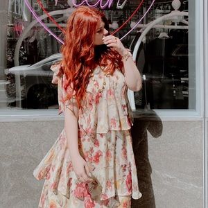 Asymmetric summer dress